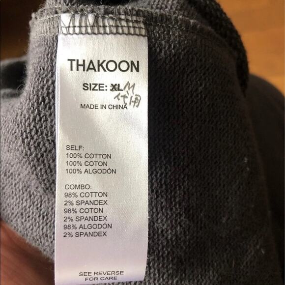 Thakoon Open Back Gray Sweatshirt Dress round neck long sleeeves,size medium - Picture 12 of 12